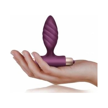 Climaximum Oryx Twisted Silicone Plug with 10-Speed Vibration, Black