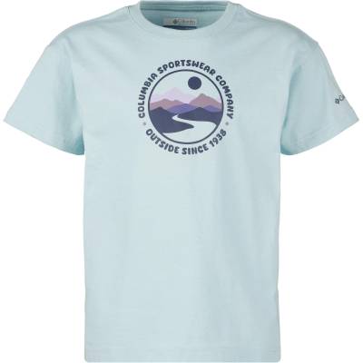 Columbia Детска тениска Columbia Kid's Mission Lake II S/S Graphic Shirt T-shirt - Marine Light / Bubbly Scoped View - размер XL (704-5864-0116)