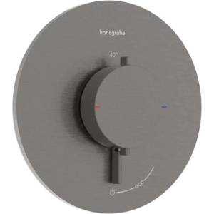 Hansgrohe Ecostat Comfort S - Смесител за душ за вграждане, с термостат, черен хром с матирана повърхност 33714340 (33714340)