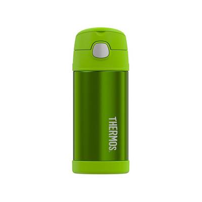 Thermos FUNtainer Dětská termoska s brčkem - limetková 355 ml
