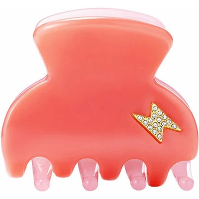 By Eloise Small Hair Claw Bolt Tortoise barva Coral Blush