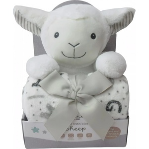 Freeon Одеяло с играчка Freeon Free2Play - Овца, 90 x 75 cm (85888) - baby