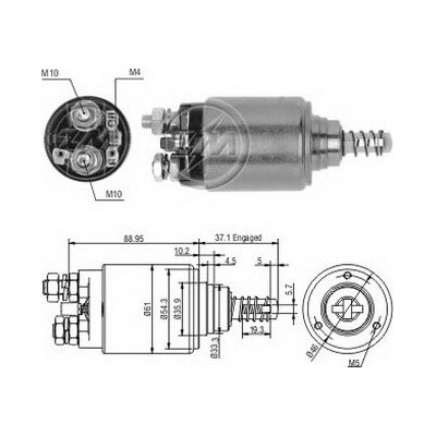 Spínač startéru Bosch 0001368013, 0331402015