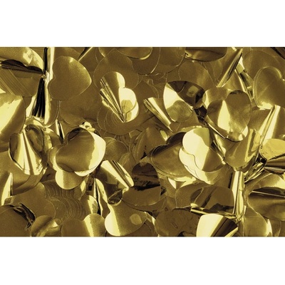 Show Confetti Metal Gold Hearts 1 kg Flameproof