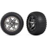 Traxxas колело 2.8", джанта RXT черно хромиран, гума Alias (2) (2WD задни)