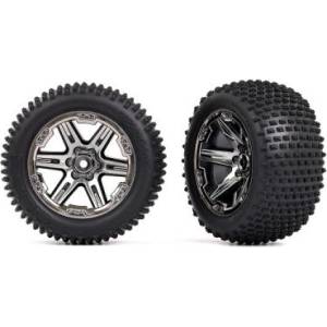 Traxxas колело 2.8", джанта RXT черно хромиран, гума Alias (2) (2WD задни)