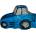 CONDOMERIE Презервативи condomerie - handpainted novelty condoms tractor blue xl