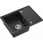 Quadron Вградена мивка Quadron Pop Tony 116, черна, с точки, 60x45 см (HTO6045CZK) Мивка за вграждане