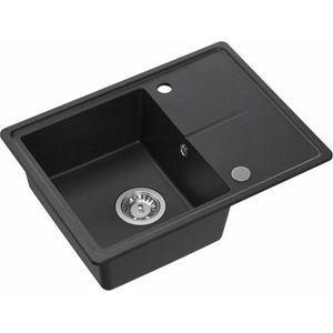 Quadron Вградена мивка Quadron Pop Tony 116, черна, с точки, 60x45 см (HTO6045CZK) Мивка за вграждане