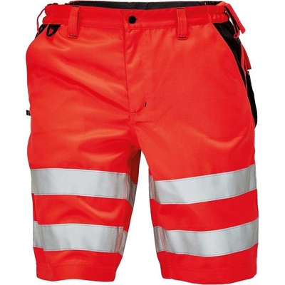 Červa Knoxfield HI VIS Reflexné pracovné šortky červené