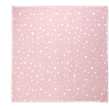 Lorelli Памучна пелена Lorelli - 80 х 80 cm, розови звезди (10340092302)