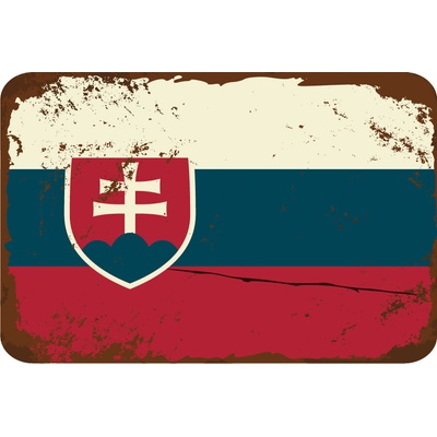 Ceduľa vlajka Slovensko