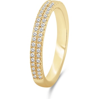 Brilio Silver prsteň s čírymi zirkónmi RI059Y