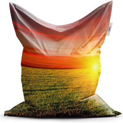 Sablio Sedací vak Západ slnka nad lúkou 200x140 cm