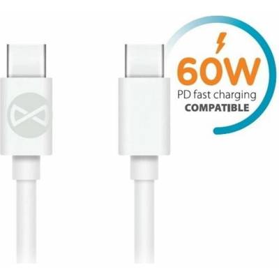 Forever GSM106366 USB-C/USB-C, 1m, bílý
