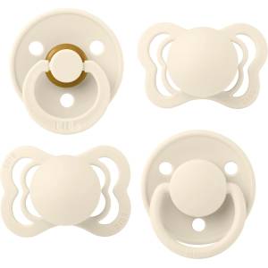 BIBS Комплект залъгалки Bibs - Ivory 4, 0-6 м, 4 броя (91340) - ozone