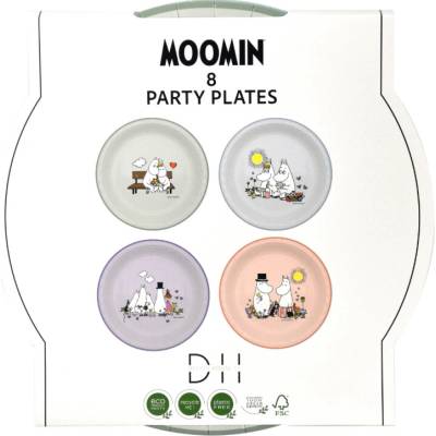 Suomen Korttipiste Papierové párty taniere Moomin