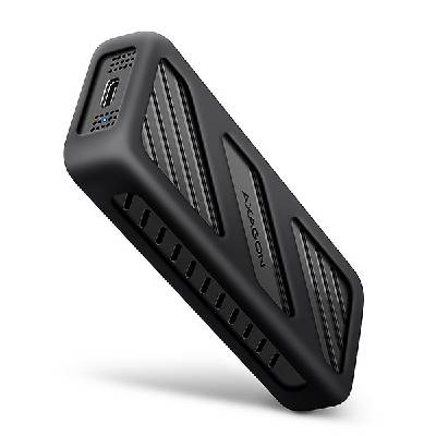 AXAGON EEM2-20G, USB-C 20Gbps - M.2 NVMe SSD kovový ARMORED box EEM2-20G