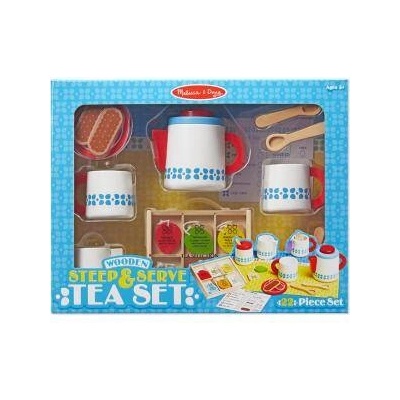 Melissa & Doug Дървен сервиз за чай Brew & Serve Coffee Set 19843, 000772198431