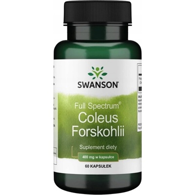 Swanson Coleus Forskohlii ForskolinAfrická Kopřiva 400 mg 60 kapslí