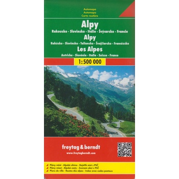 Alpy mapa Freytag 1:500t