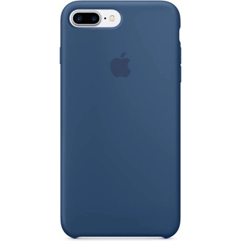 Apple Silicone Case - оригинален силиконов кейс за iPhone 8 Plus, iPhone 7 Plus (син)