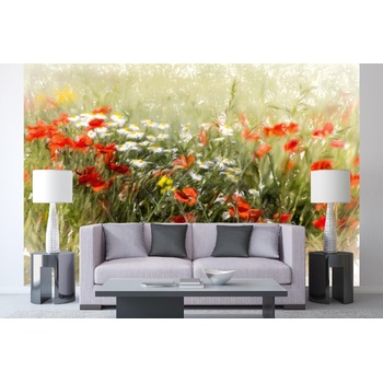 DIMEX ART s. r. o Самозалепваща се флизелинова фототапета картина - маково поле 375 x 250 см