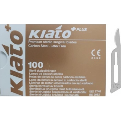 Kiato Čepelka skalpelová č 15C sterilní 100 ks
