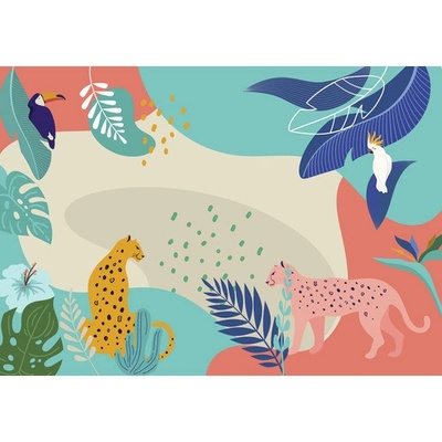 IAX8-0041 Fototapeta vliesová Jungle Rendezvous rozměry 400x280 cm