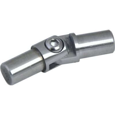 Spoj s kloubem (0-100°), na trubku ø 12 mm, leštěná AISI 304