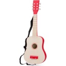 New Classic Toys kytara DeLuxe přírodní červená