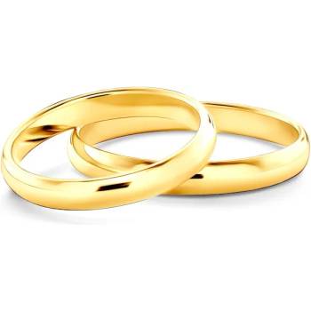 Image 1 of SAVICKI Сватбени халки: злато, полукръгъл профил. 3 мм