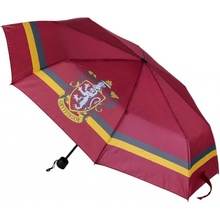 CurePink Harry Potter Nebelvírský štít deštník skládací červený