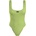 Calvin Klein Бански костюм Calvin klein Open Back swimsuit - Green (Sharp Green)