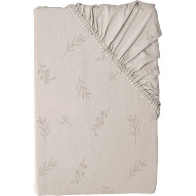 Livarno Žerzejové napínací prostěradlo listy béžové 180-200x200 – Zboží Dáma
