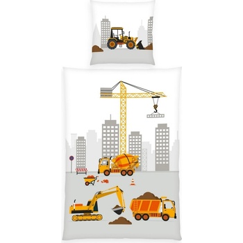 Herding bavlna obliečky Stavba 135x200 80x80