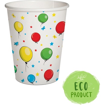 Papierový pohár PAW Eco 250 ml Ballons
