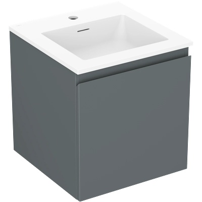 Mexen Orio баня шкаф 45 см с мивка Otis, 1 чекмедже, графит мат/бял мат - 91A10-04547-1-BF66-W18M01 (91A10-04547-1-BF66-W18M01)