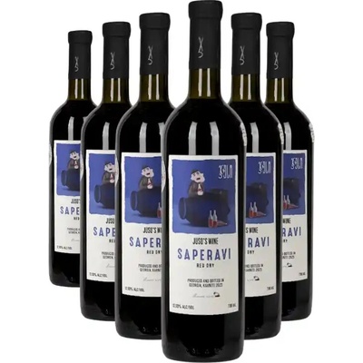 JUSO's Winery Juso Saperavi Kvevri Naturálne víno 12,5% 6 x 0,75 l (holá lahev)