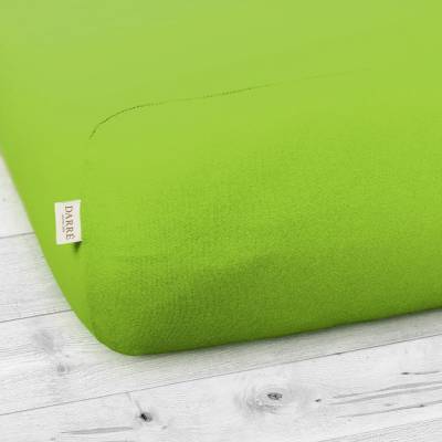 Darré jersey prostěradlo žlutozelené 60x120x20