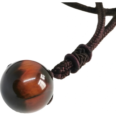 Amparo Miranda Přívěsek koule P0031 Tygří oko red