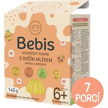 Bebis Kojenecký pudink s ovčím mlékem mango a broskev 140 g