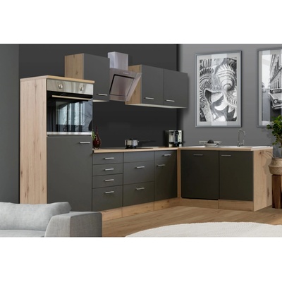 Flex Well Kuchyňa Morena 280x170 cm/typ2 chlad./rúra/var.doska/digestor/umývačka
