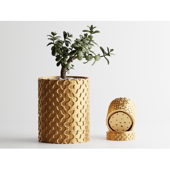 Декоративна саксия Nevada златен