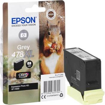 Epson original ink C13T04F64010, 478XL, grey, 10.2ml (C13T04F64010)