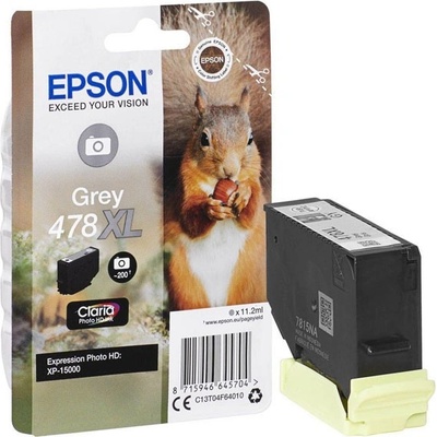 Epson original ink C13T04F64010, 478XL, grey, 10.2ml (C13T04F64010)