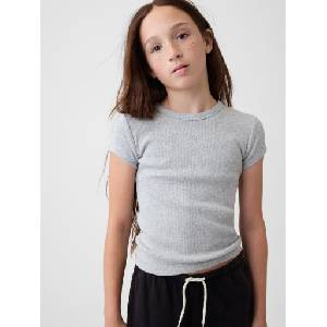 GAP Детска ребрована тениска с лого GAP GAP | Siv | Момичешки | XS - zoot - 43,99 лв