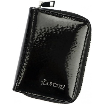 Lorenti kožená malá dámska peňaženka RFID čierna