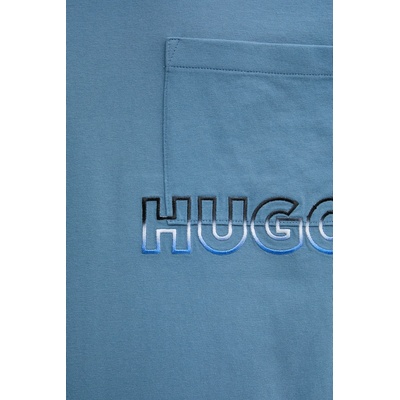 HUGO Blue Памучна тениска Hugo Blue Nogoste (50549120)