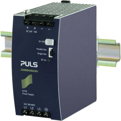 PULS DIMENSION CT10.241 sieťový zdroj na montážnu lištu (DIN lištu), 24 V/DC, 10 A, 240 W, výstupy 1 x